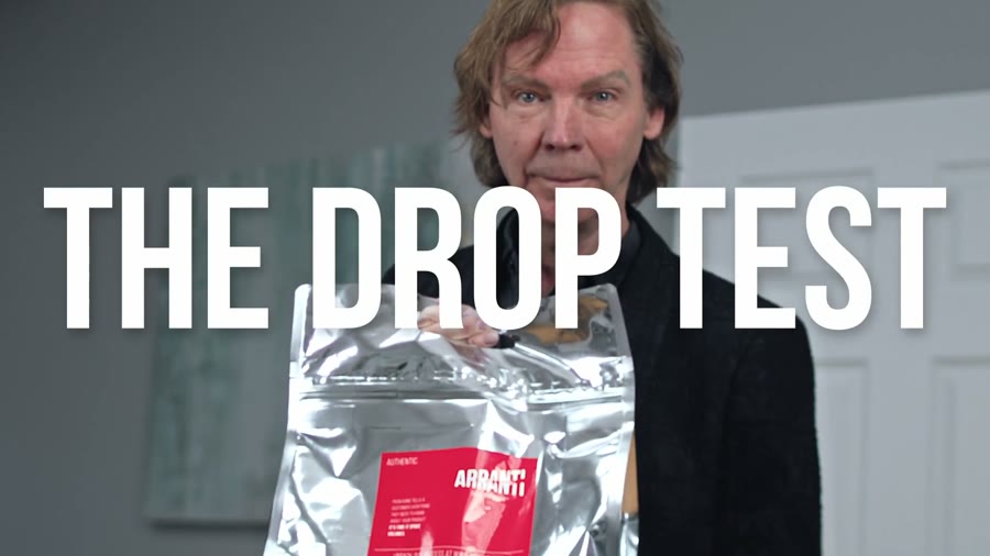 17 lb Protein Pouch Drop Test - Arranti Strong